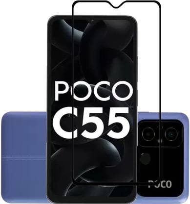 NKCASE Edge To Edge Tempered Glass for POCO C55, Redmi 12C (V6.71)