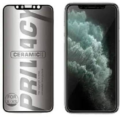 Nik's World Edge To Edge Tempered Glass for iPhone 14 Pro (6.1”) Full Screen Coverage Anti Spy Ceramic Privacy Matte Screen Protector