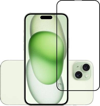 1DOLLAR Edge To Edge Tempered Glass for Apple iPhone 15 Plus-| 9H Hardness | High Clarity | | (with Easy Installation Kit)