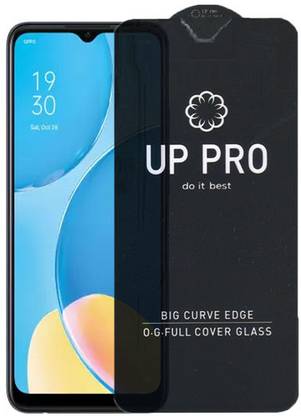 S-Softline Edge To Edge Tempered Glass for Oppo A15, (With Front Camera & Sensor Cut Screen Guard)