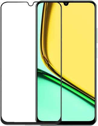 NKCASE Edge To Edge Tempered Glass for Realme Narzo N61, realme Narzo N61, (BLK)