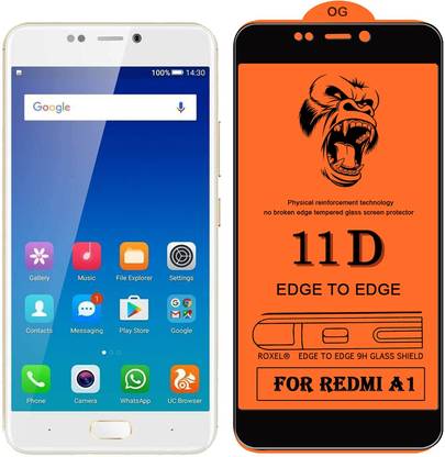 HIE POWER Edge To Edge Tempered Glass for Mi A1 (Gorilla-Glass-11D)