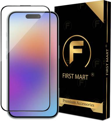 FIRST MART Edge To Edge Tempered Glass for iPhone 17, Apple iPhone 17