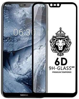 HIE POWER Edge To Edge Tempered Glass for Nokia 6.1 Plus -Screen Protector Full HD Quality Tempered Glass Anti-Scratch Edge to Edge Coverage with Easy Installation Kit