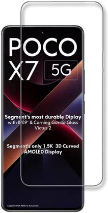 NKCASE Edge To Edge Tempered Glass for Poco X7 5G, [UV]