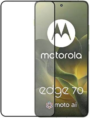 Techforce Edge To Edge Tempered Glass for Motorola Edge 70, Moto Edge 70, Edge 70, Precise Edges, Scratch Guard, temper glass guard, screen guard, 6.7 Inch