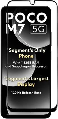 NKCASE Edge To Edge Tempered Glass for Poco M7 5G