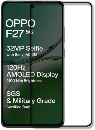 NKCASE Edge To Edge Tempered Glass for Oppo F27, Oppo F27 5G