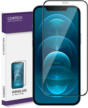CZARTECH Edge To Edge Tempered Glass for APPLE iPhone 12 Pro Max