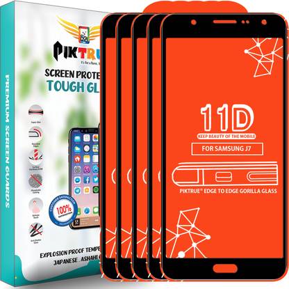 PikTrue Edge To Edge Tempered Glass for Samsung Galaxy J7