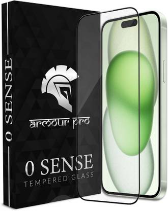 ArmourPro Edge To Edge Tempered Glass for iPhone 15 Plus, Apple iPhone 15 Plus, Apple 15 Plus, 0 Sense Dust Filter with Speaker Mesh