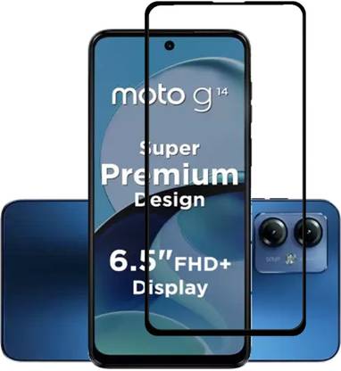 NKCASE Edge To Edge Tempered Glass for Motorola G14, Moto G14