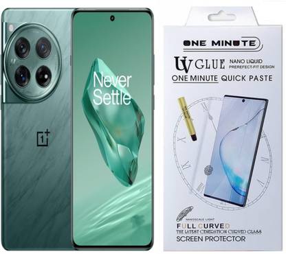 VIRAL CRAFT Edge To Edge Tempered Glass for OnePlus 12 5G, 3D Curved UV Glass Screen Protector With Installation Kit