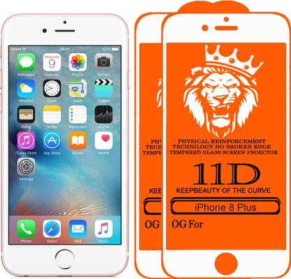 DeepzHub Edge To Edge Tempered Glass for Apple iPhone 8 Plus