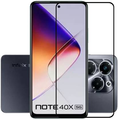 NSTAR Edge To Edge Tempered Glass for Infinix Note 40X 5G, Infinix Note 40x 5G