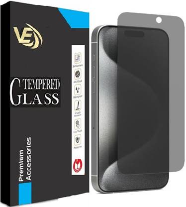 VILLA Edge To Edge Tempered Glass for Apple iPhone 15 Pro, OG Tempered Glass