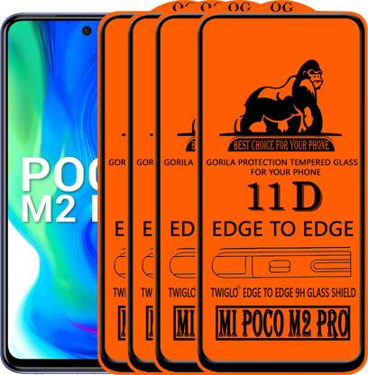 TWIGLO Edge To Edge Tempered Glass for REDMI POCO M2 PRO