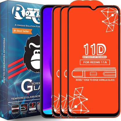 Roxel Edge To Edge Tempered Glass for Redmi 11A