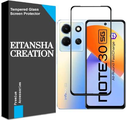 EITANSHA CREATION Edge To Edge Tempered Glass for Infinix Note 30, Infinix Note 30 5G