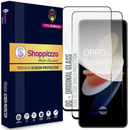 Shoppitzzo Edge To Edge Tempered Glass for Oppo Reno 8 PRO|Oppo Reno 8 PRO+|GT NEO 3|oneplus 10R|oneplius 10T**NeoShield**Millitary Grade-Anti Explosion-Tempered Glass/Full Screen Coverage-Edge to Edge/9H Hardness/With Easy Installation Kit