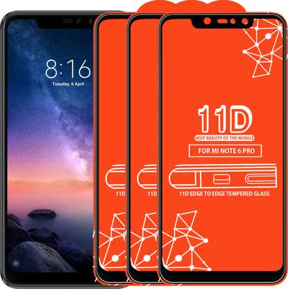 Roxel Edge To Edge Tempered Glass for Mi Redmi Note 6 Pro