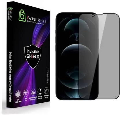 iWishKart Edge To Edge Tempered Glass for Apple iPhone 14 Pro Max, Apple iPhone 14 Pro Max 5G