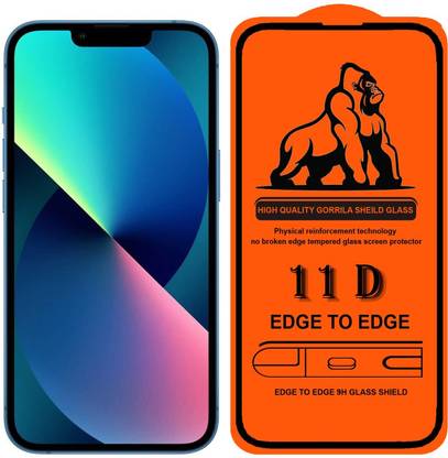 9H Edge To Edge Tempered Glass for Apple iPhone 13 Mini (9H Hardness-11D)