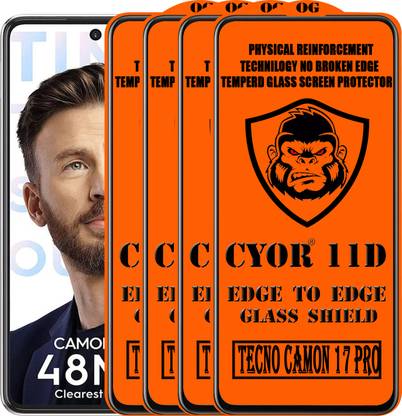 CYOR Edge To Edge Tempered Glass for TECNO CAMON 17 PRO