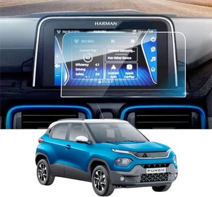 Grip Gaurd Edge To Edge Tempered Glass for Dashboard System Guard of Tata Punch 7 inch Car Music system (Pack of 1)