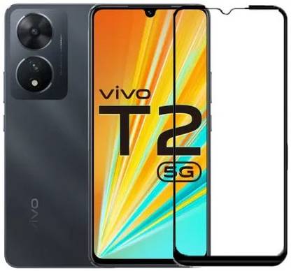 A-Allin1 Edge To Edge Tempered Glass for Vivo T2 5G, Gorilla Tempered Glass Screen Protector