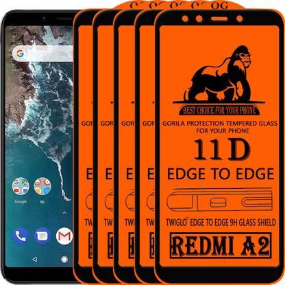 TWIGLO Edge To Edge Tempered Glass for Mi A2