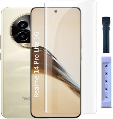 INFINITYWORLD Edge To Edge Tempered Glass for Realme 14 Pro Lite 5G, (UV)