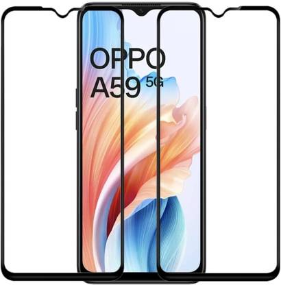 SMART TELECOM Edge To Edge Tempered Glass for Oppo a59 5g
