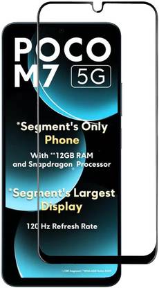 NSTAR Edge To Edge Tempered Glass for Poco M7 5G