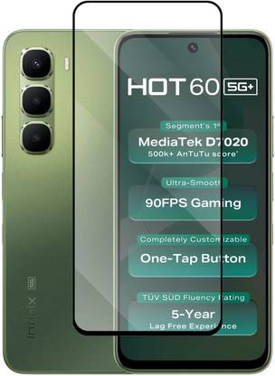 Flipkart SmartBuy Edge To Edge Tempered Glass for Infinix Hot 60 5G+
