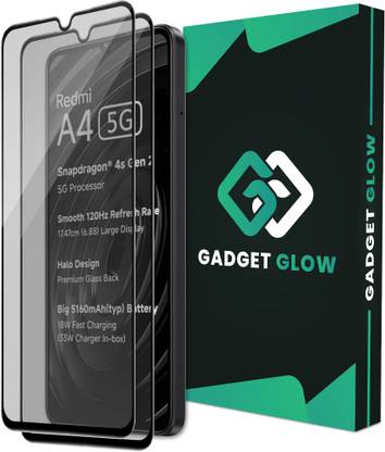 Gadget Glow Edge To Edge Tempered Glass for REDMI A4 5G, Redmi 14C, realme C75 5G, Matte Finish Glass