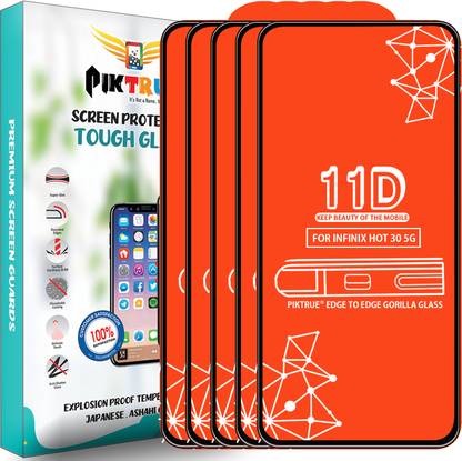 PikTrue Edge To Edge Tempered Glass for Infinix Hot 30 5G