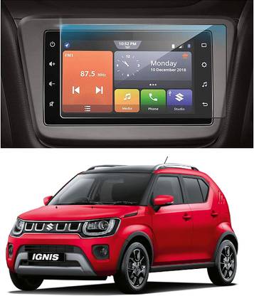 KACA Tempered Glass Guard for Suzuki Ignis Alpha 1.2 MT Company Fitted GPS System (Count:1)