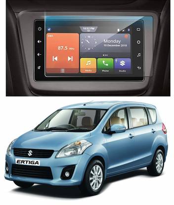 KACA Screen Guard for Company Fitted Infotainment System of Suzuki Ertiga VXi (O) Perfectly Cut, Car Display protector with 9H Hardness [Not Tempered Glass]