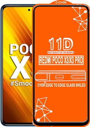 CYOR Edge To Edge Tempered Glass for REDMI POCO X3 PRO