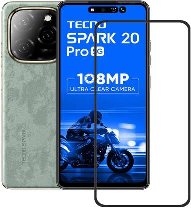 NKCASE Edge To Edge Tempered Glass for Tecno Spark 20 Pro 5G