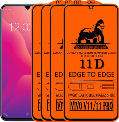 TWIGLO Edge To Edge Tempered Glass for Vivo V11 Pro