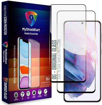 MyShieldKart Edge To Edge Tempered Glass for Samsung S21 Plus 5G (6.7 Inch)**NeoShield**Millitary Grade-Anti Explosion-Tempered Glass/Full Screen Coverage-Edge to Edge/9H Hardness/With Easy Installation Kit