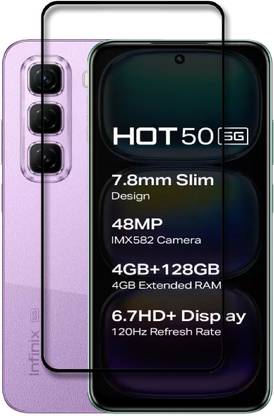 NKCASE Edge To Edge Tempered Glass for Infinix Hot 50 5G