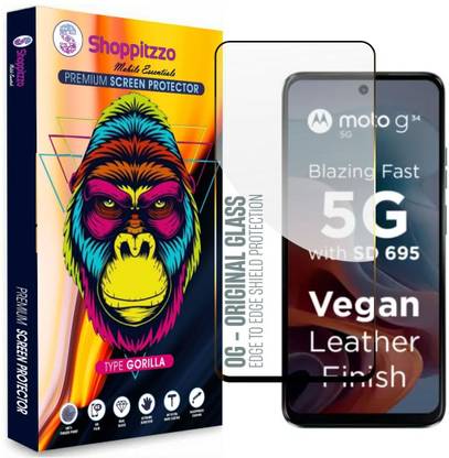 Shoppitzzo Edge To Edge Tempered Glass for Moto G34 (6.5 Inch)