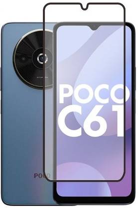 KWINE CASE Edge To Edge Tempered Glass for POCO C61, Redmi A3x