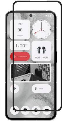 NaturalBuy Edge To Edge Tempered Glass for Nothing Phone (2a) , Phone 2a ,Phone 2 ,Phone (2)-Top Notch Edge to Edge Full Screen Coverage [Anti-Scratch] [9H Gorilla] [Free Cleaning Kit Included]