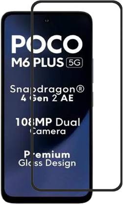 Flipkart SmartBuy Edge To Edge Tempered Glass for POCO M6 Plus 5G