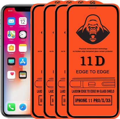 Laxdom Edge To Edge Tempered Glass for APPLE IPHONE 11 PRO