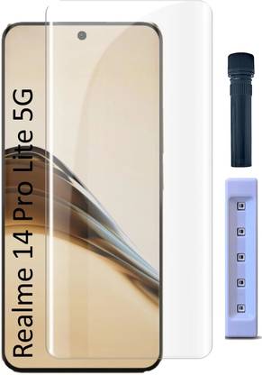 INFINITYWORLD Edge To Edge Tempered Glass for Realme 14 Pro Lite 5G, (UV)